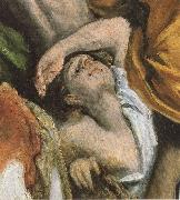 El Greco, Detail of  The Christ is driving businessman in the fane
